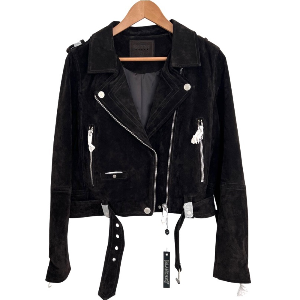 BlankNYC Suede Moto Womens Jacket - Dark Brown - Large